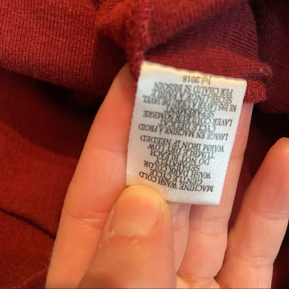 Rag Poets women’s burgundy sweatshirt in size small - Picture 9 of 9